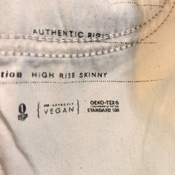 Boyish By HER The Billy High Rise Skinny Jeans 24 Medium Wash Blue Button Fly - Picture 7 of 10